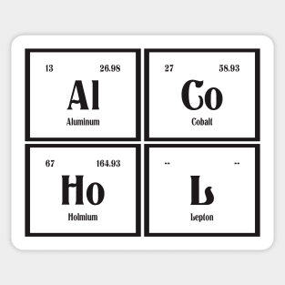 Alcohol - Periodic Table Sticker